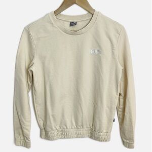 Puma cream crewneck sweatshirt S